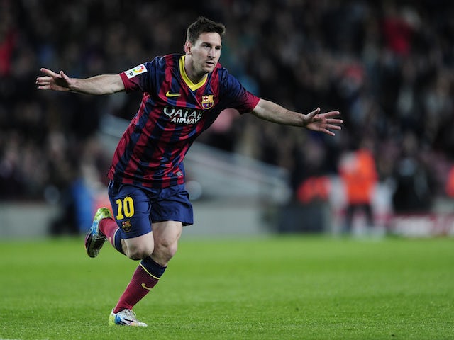 Lionel Messi's match worn Adidas F50 Adizero football boots