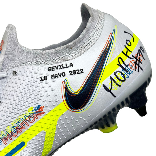 Alfredo Morelos Match Issued Nike Phantom GT 2 Elite 2022 UEFA Europa League Final Signed