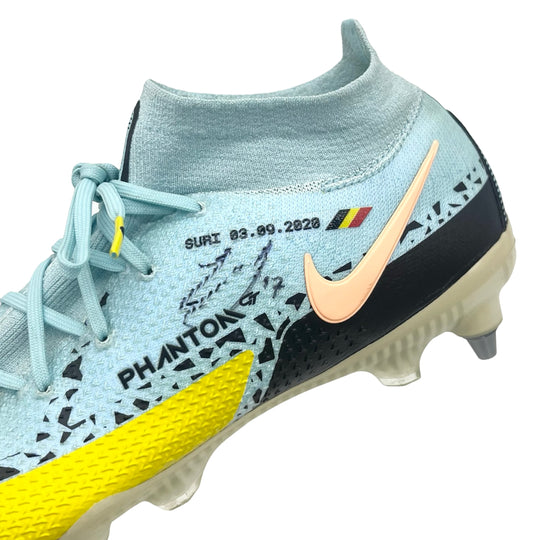 Nike Phantom GT 2 Elite usada por Kevin De Bruyne, fotocomparada, 1 gol marcado y doble firmada - Temporada triple 2022/23