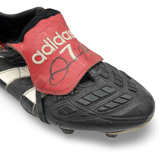 David Beckham Match Worn, Photo-Matched, 3 Goals Scored, Dual Signed, 1/1 Adidas Predator Accelerator/Touch Hybrid - 1997/98