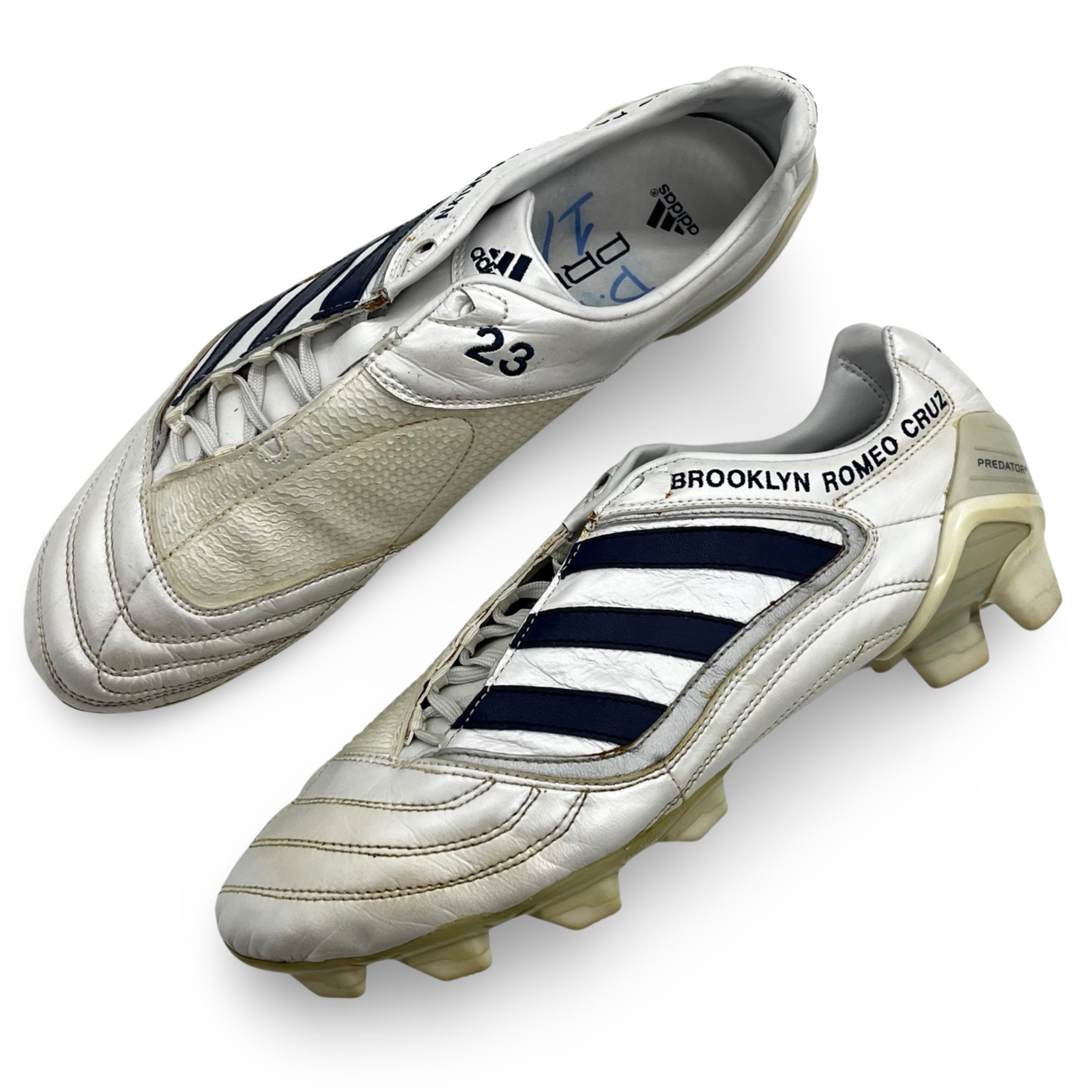 David Beckham Match Worn Adidas Predator X Signed