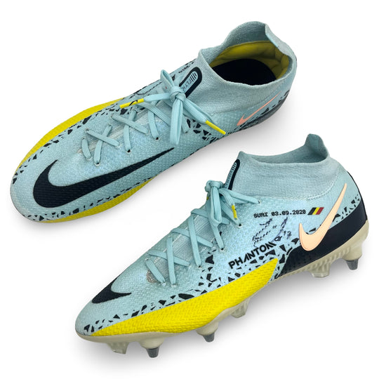 Kevin De Bruyne Match Worn, Photo-Matched, 1 Goal Scored, Dual Signed Nike Phantom GT 2 Elite - 2022/23 Treble Season