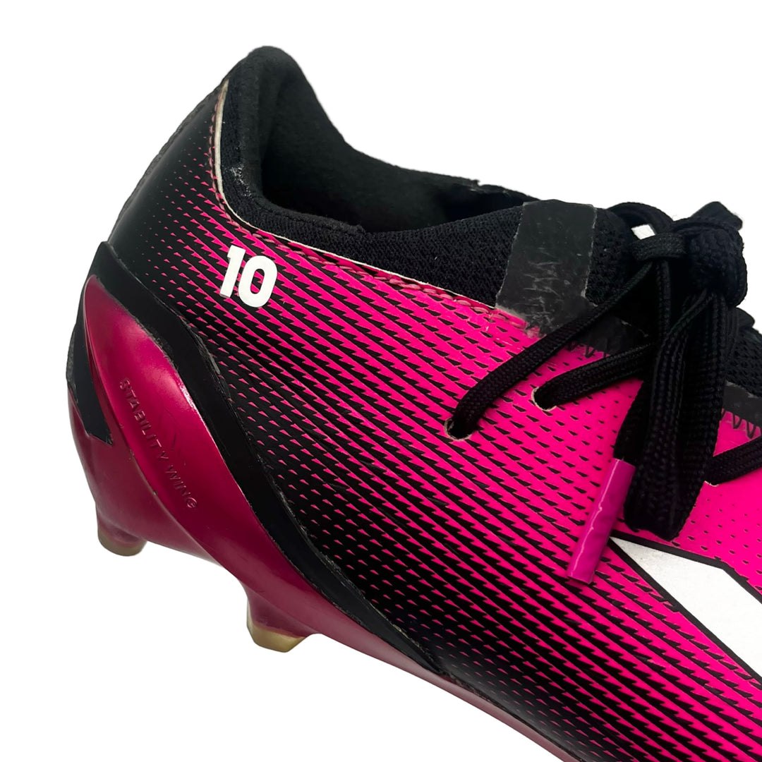 Lionel Messi Match Worn, Photo-Matched, 3 Goals Scored, Adidas X Speedportal.1 2022/23 - 1st Pair Worn As World Champion