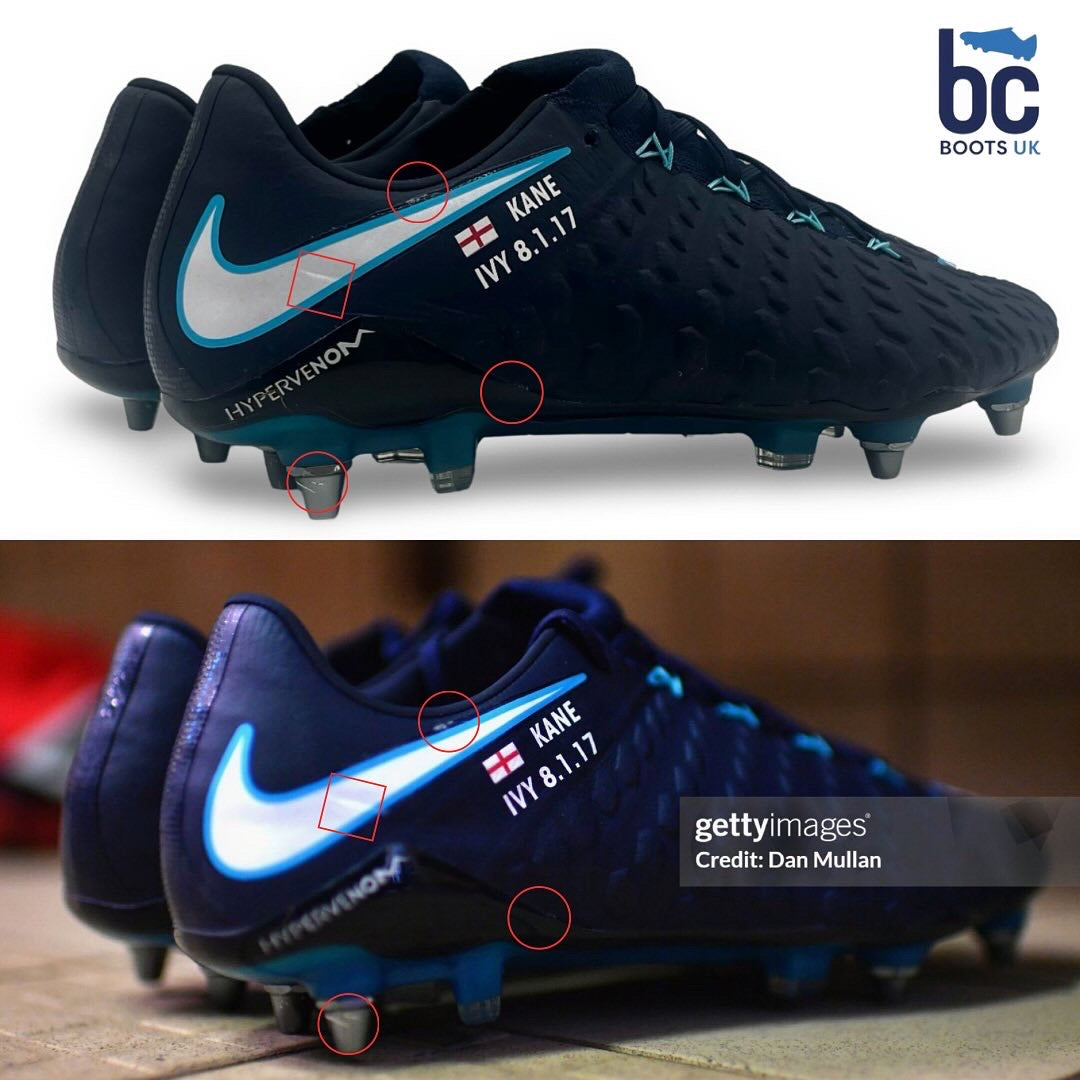 Harry Kane Match Worn, Photo-Matched Nike Hypervenom Phantom III - 2017/18