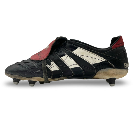 David Beckham Match Worn, Photo-Matched, 3 Goals Scored, Dual Signed, 1/1 Adidas Predator Accelerator/Touch Hybrid - 1997/98