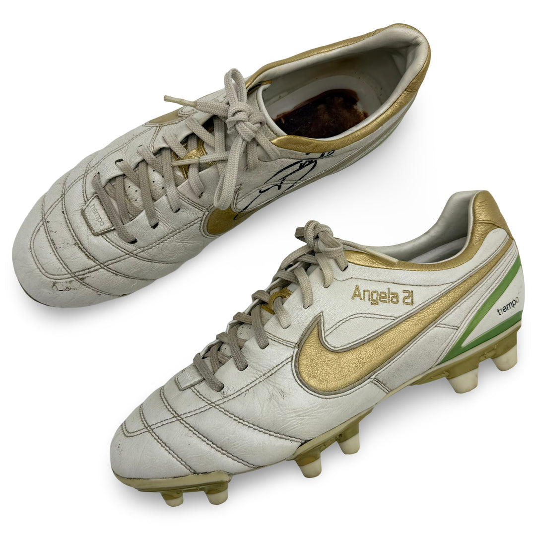 アンドレア・ピルロ 試合着用、1 ゴール、3 アシスト、デュアルサイン、写真一致 Nike Tiempo Air Legend - 2007/08