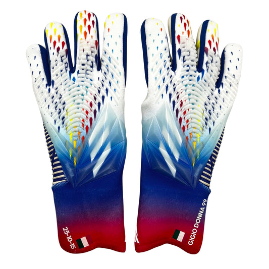 Gianluigi Donnarumma Match Worn Adidas Predator GL Pro Hybrid SMU Goalkeeper Gloves