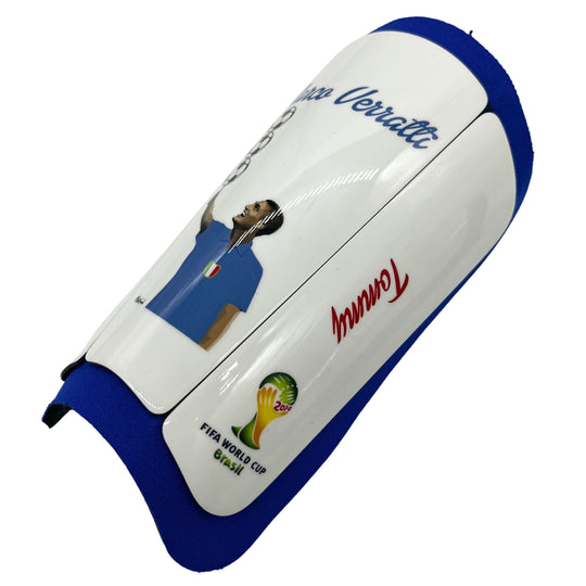 Marco Verratti Match Worn Campari Shin Pads 2014 FIFA World Cup