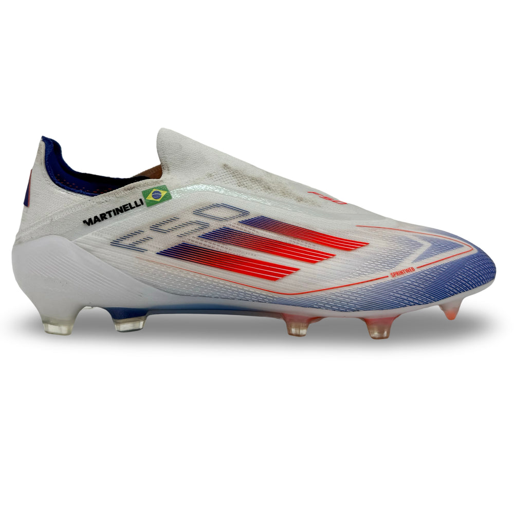 Zapatillas de fútbol Adidas F50 Elite sin cordones de Gabriel Martinelli - 2024/25