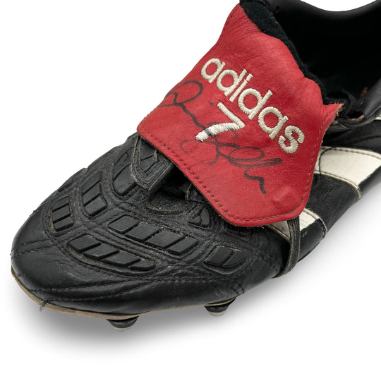 David Beckham Match Worn, Photo-Matched, 3 Goals Scored, Dual Signed, 1/1 Adidas Predator Accelerator/Touch Hybrid - 1997/98