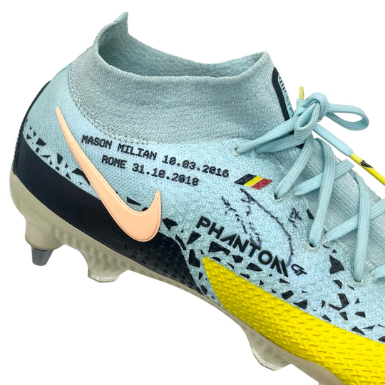 Nike Phantom GT 2 Elite usada por Kevin De Bruyne, fotocomparada, 1 gol marcado y doble firmada - Temporada triple 2022/23