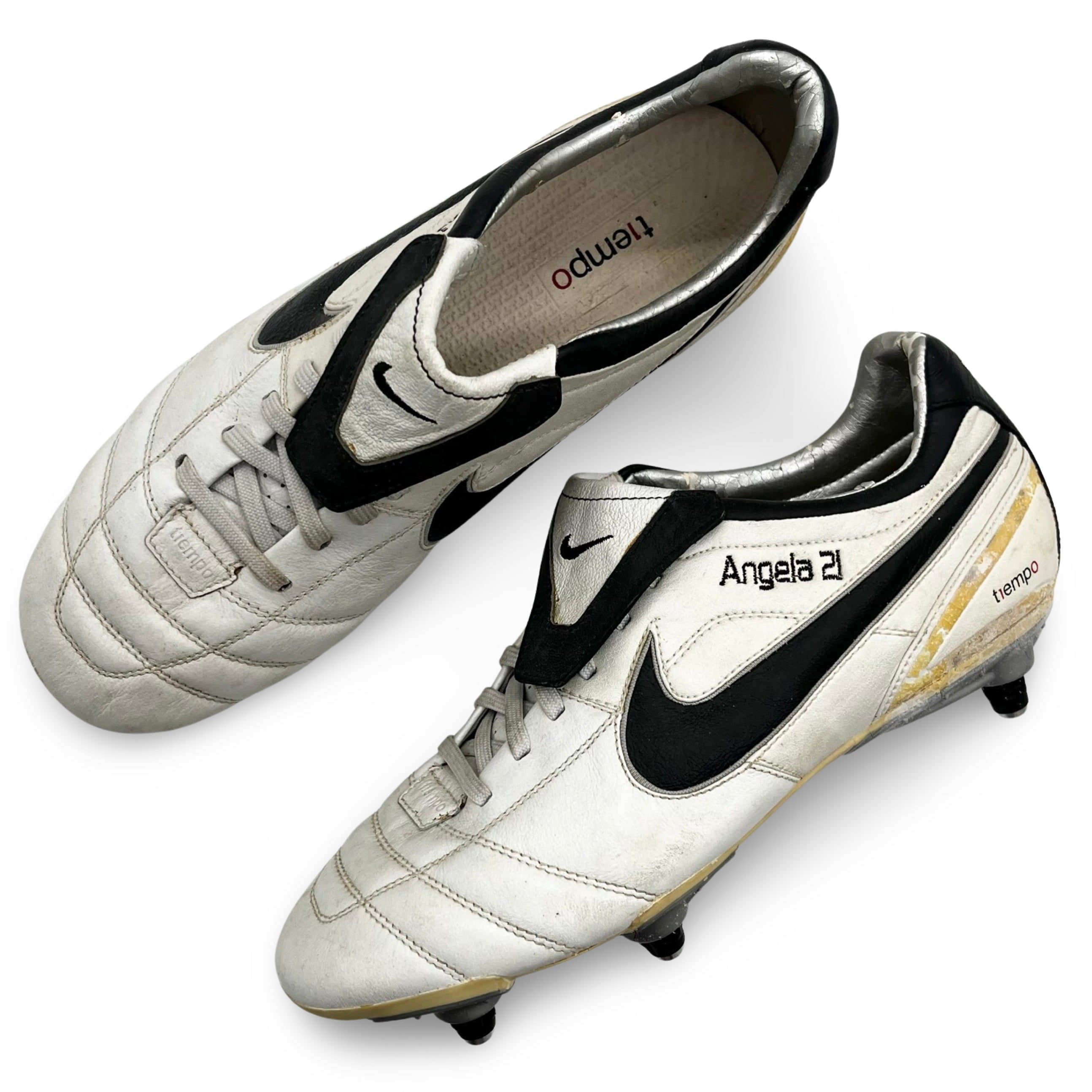 Andrea Pirlo Match Worn Nike Tiempo Air Legend 2007 08 BC Boots UK