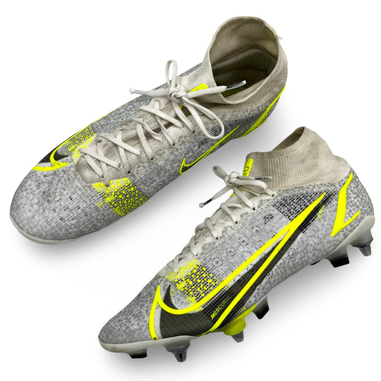 Kylian Mbappé Match Worn Nike Mercurial Superfly 8 Elite 'Silver Safari' Special Edition 2020/21