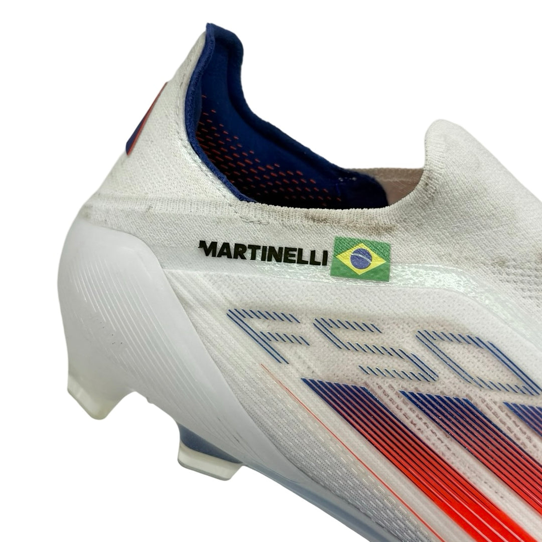 Zapatillas de fútbol Adidas F50 Elite sin cordones de Gabriel Martinelli - 2024/25