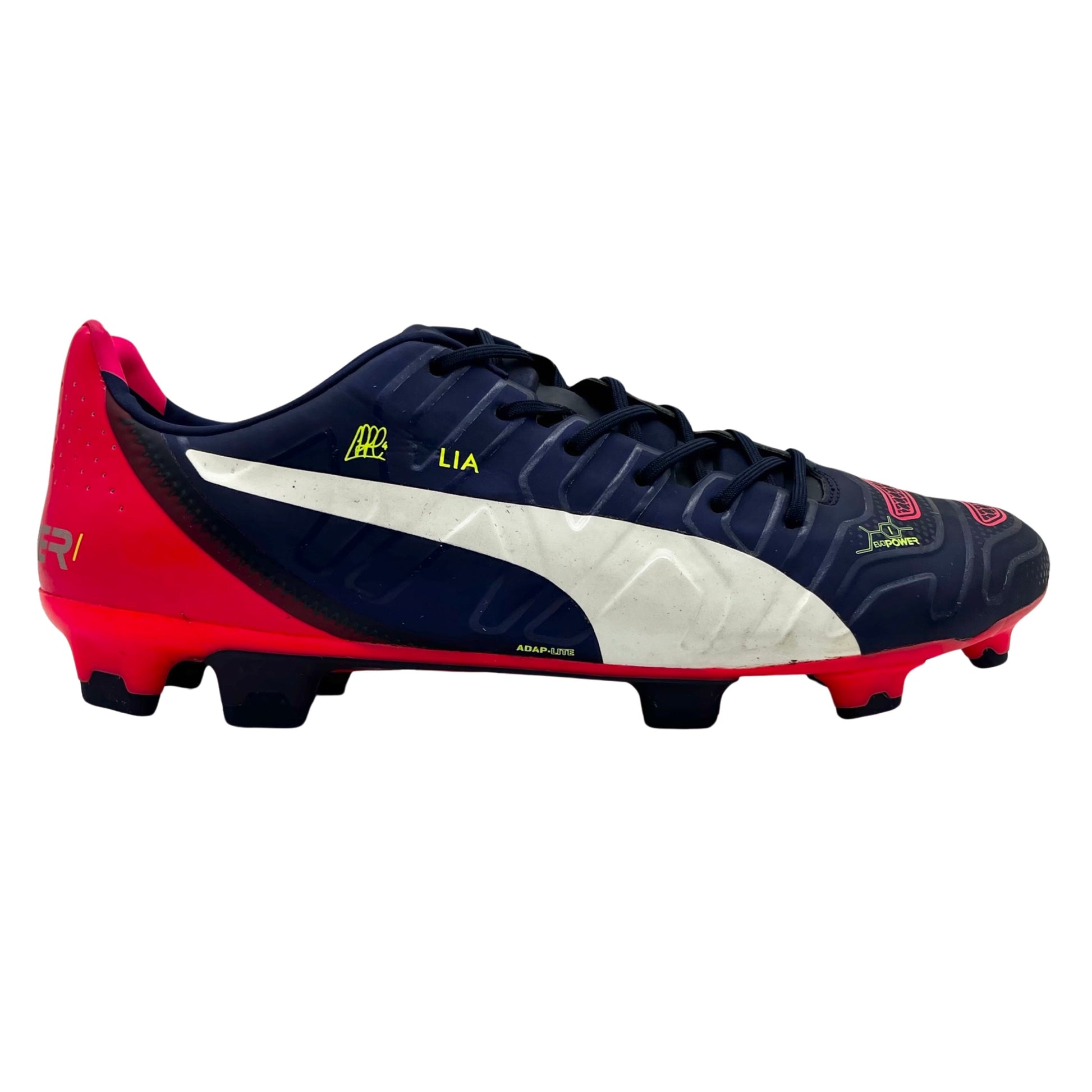 Cesc Fabregas' Puma EvoTouch Cream/Blue Personalised Signature Boots. Match  Worn. UK9.5 EU44 - Footballers4Change