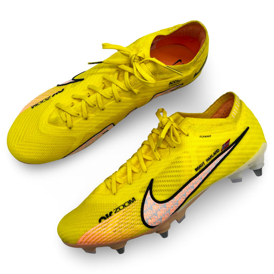 Erling Haaland Match Usado Nike Mercurial Vapor 15 Elite Temporada 2022/23 Treble Season