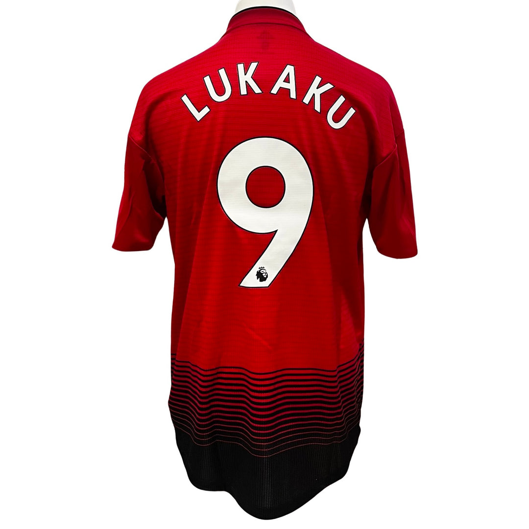 Romelu Lukaku Manchester United Adidas Climachill Match Worn Shirt 2018/19