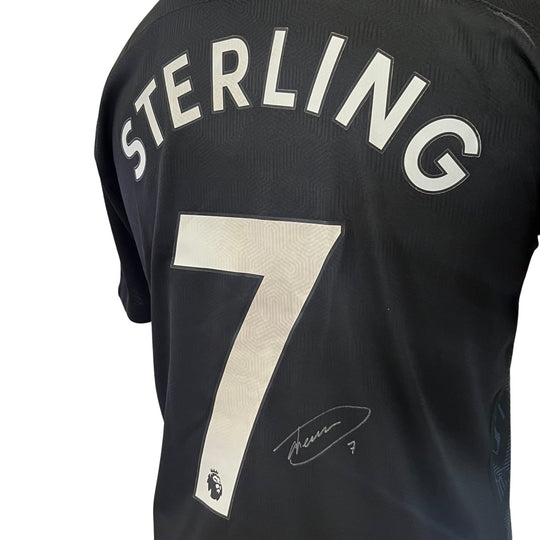 Raheem Sterling Match Worn Manchester City Puma DryCell Shirt Signed 2020/21