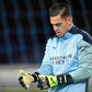 Ederson Moraes Match Worn Puma Future Z Grip 2 SGC SMU Goalkeeper Gloves