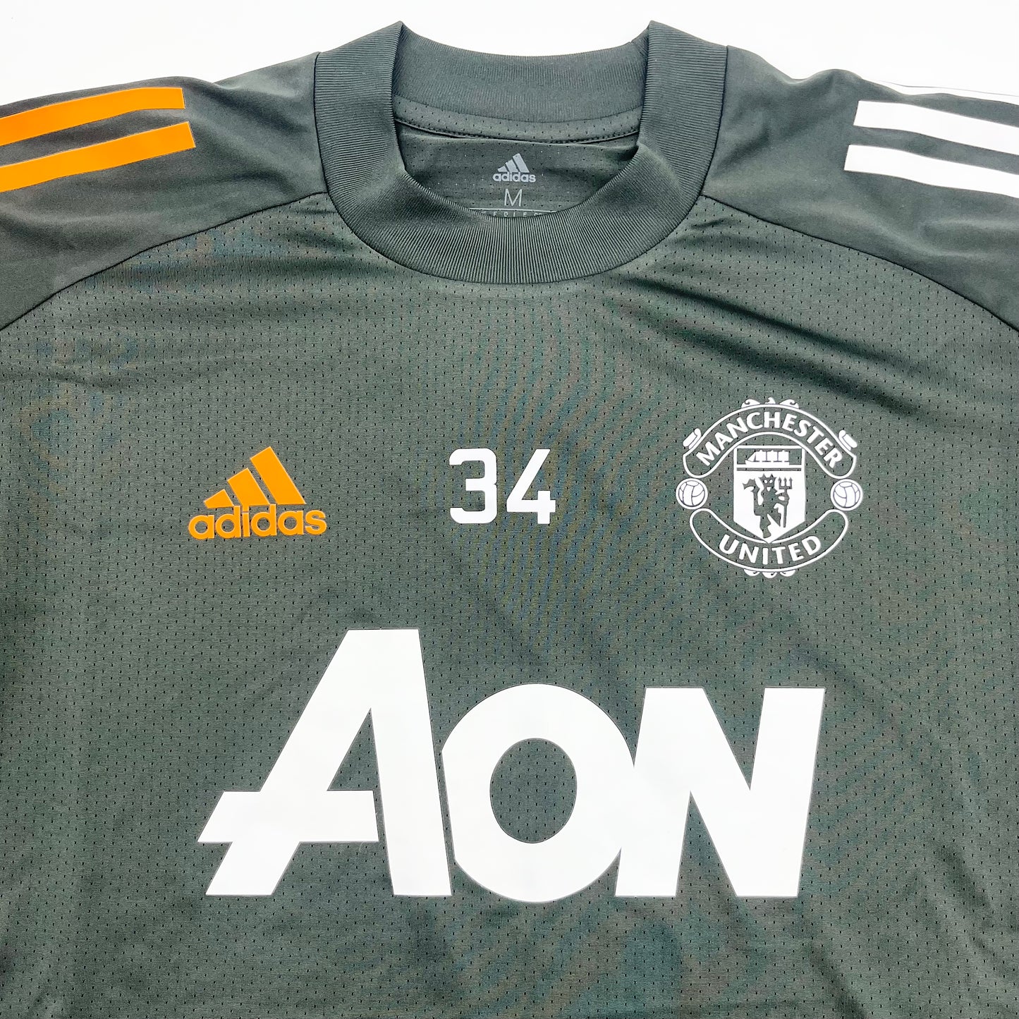 Donny Van De Beek Training Worn Manchester United Adidas Aeroready Shirt