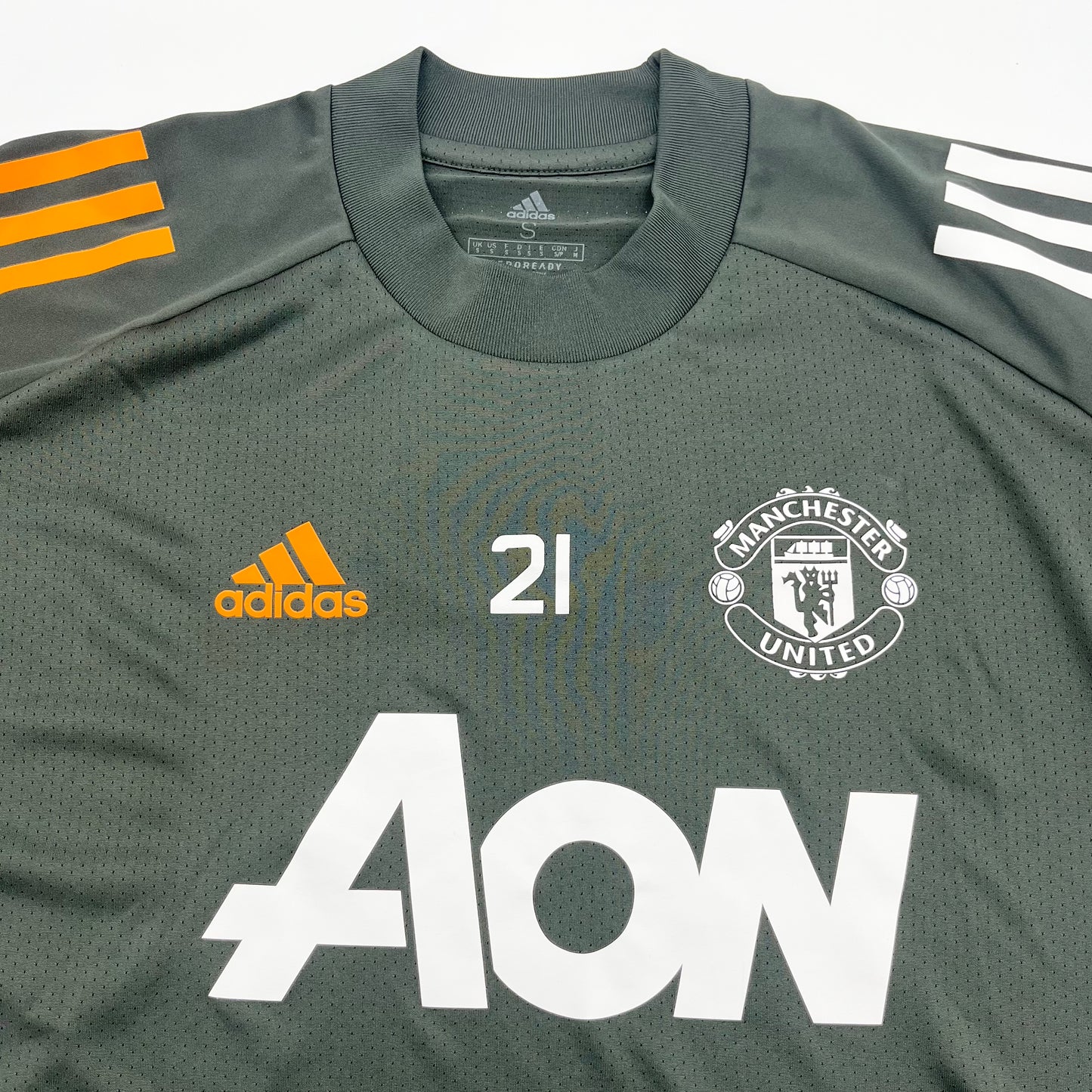 Dan James Training Worn Manchester United Adidas Aeroready Shirt