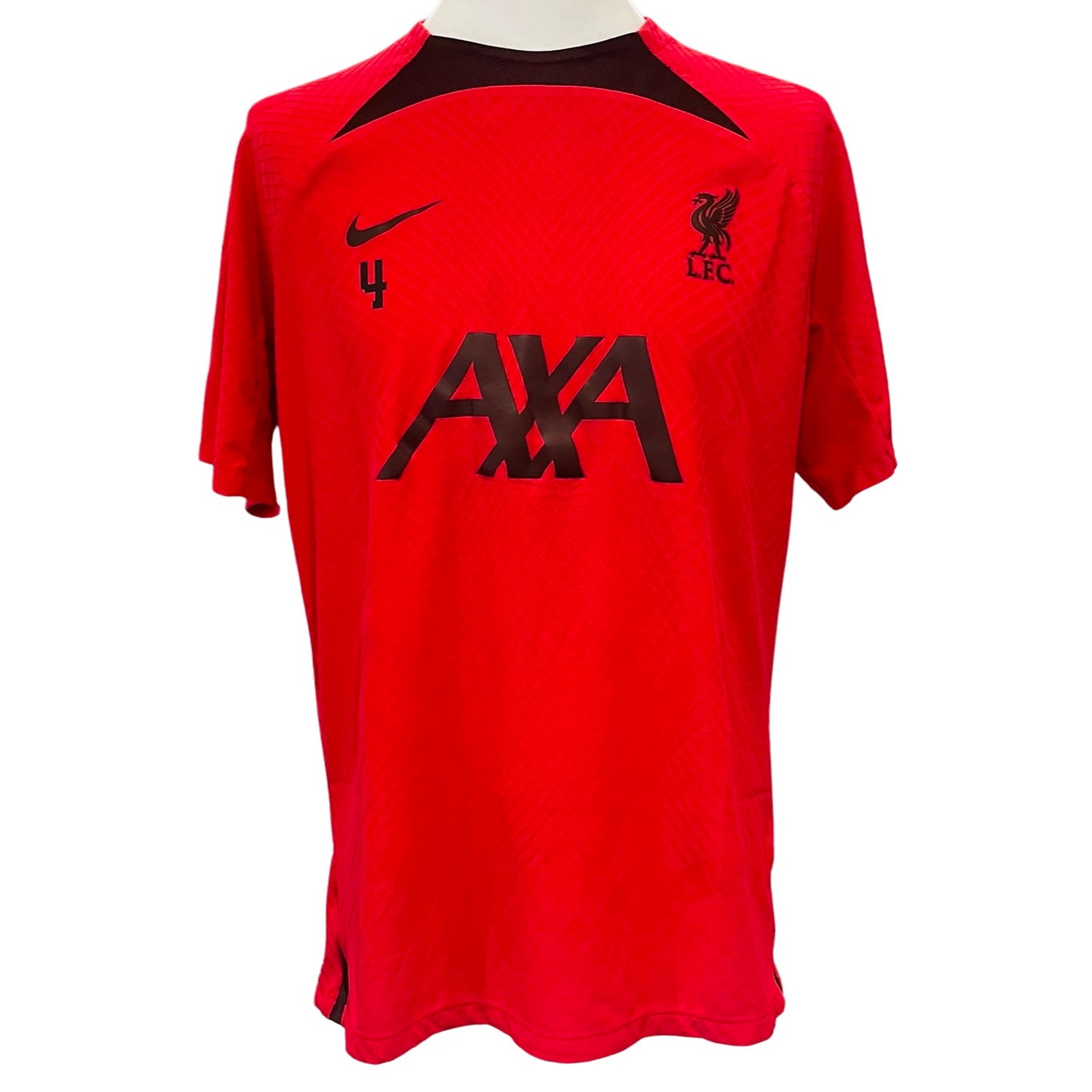 Virgil van Dijk treinando camisa Nike Dri-Fit ADV Liverpool FC usada