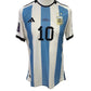 Lionel Messi Match Issued Adidas HEAT.RDY Shirt Argentina vs France 2022 FIFA World Cup Final