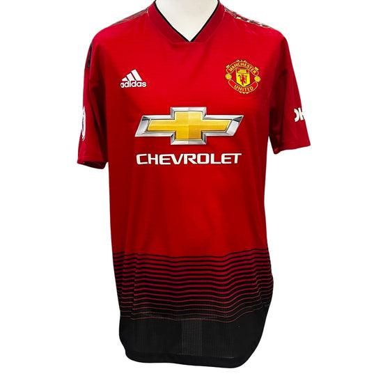 Romelu Lukaku Manchester United Adidas Climachill Match Worn Shirt 2018/19