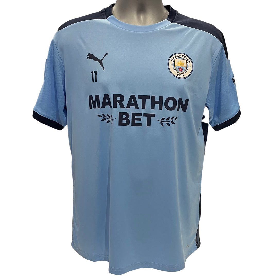 Kevin De Bruyne Manchester City Puma DryCell Training Worn Shirt 2020/21