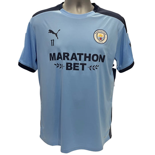 Kevin De Bruyne Manchester City Puma DryCell Training Worn Shirt 2020/21