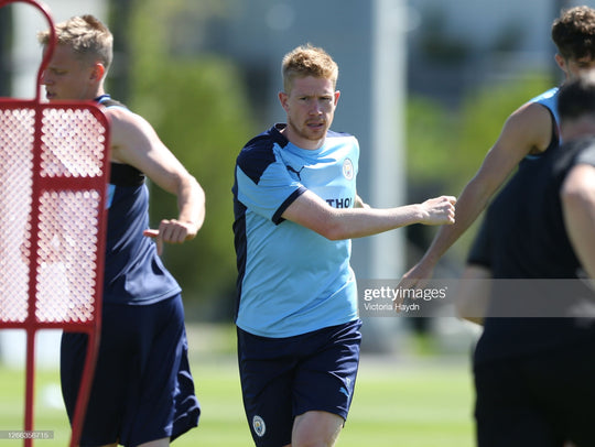 Kevin De Bruyne Manchester City Puma DryCell Training Worn Shirt 2020/21