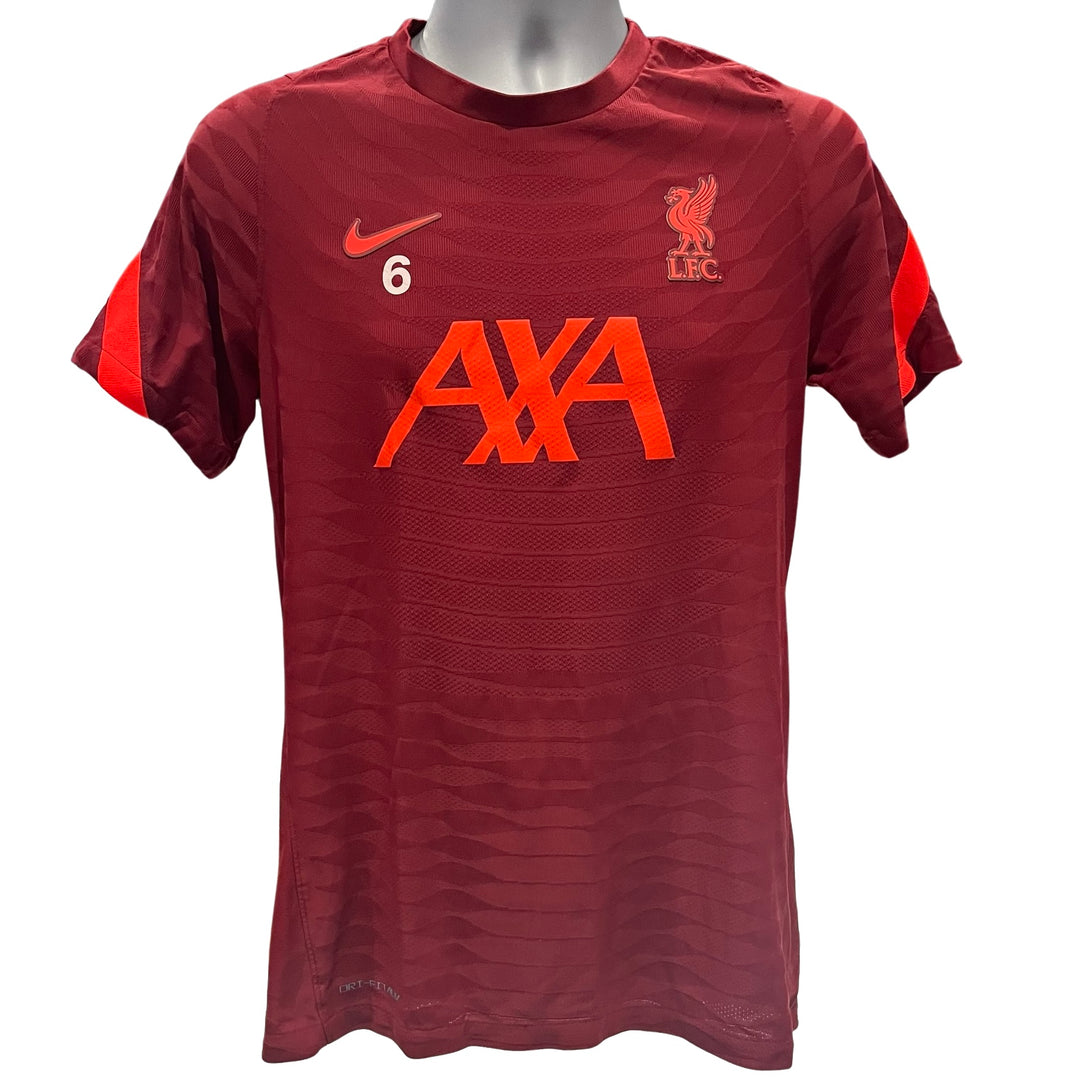 Thiago Alcântara Training Worn Nike Dri-Fit ADV Liverpool FC Shirt 2021/22