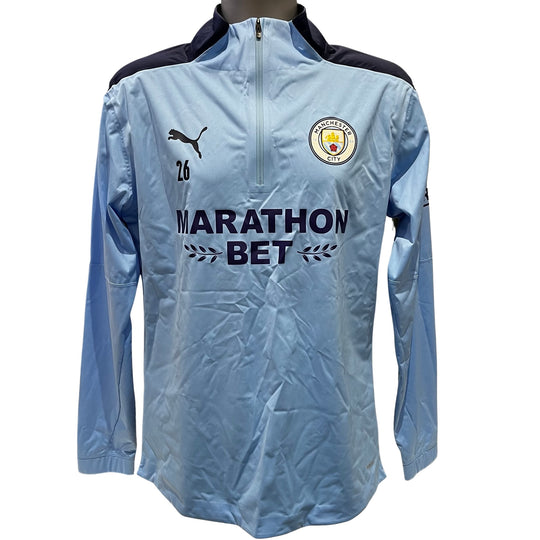 Riyad Mahrez Manchester City Puma RainCell Training Worn Jumper